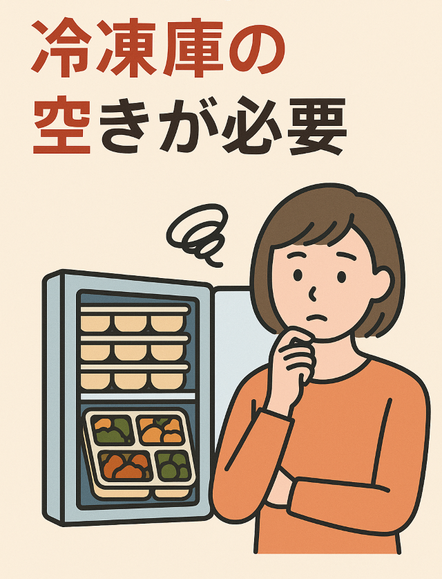 冷凍弁当のセット購入は保管スペースの確保が必要