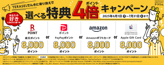 TERASELでんき キャンペーン
