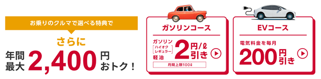 idemitsuでんき ガソリンコース EVコース