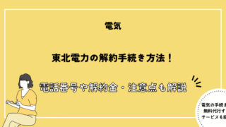 東北電力 解約