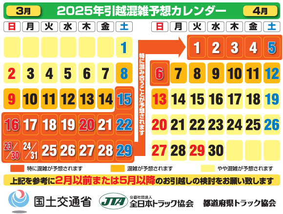 分散引越のお願い 国土交通省