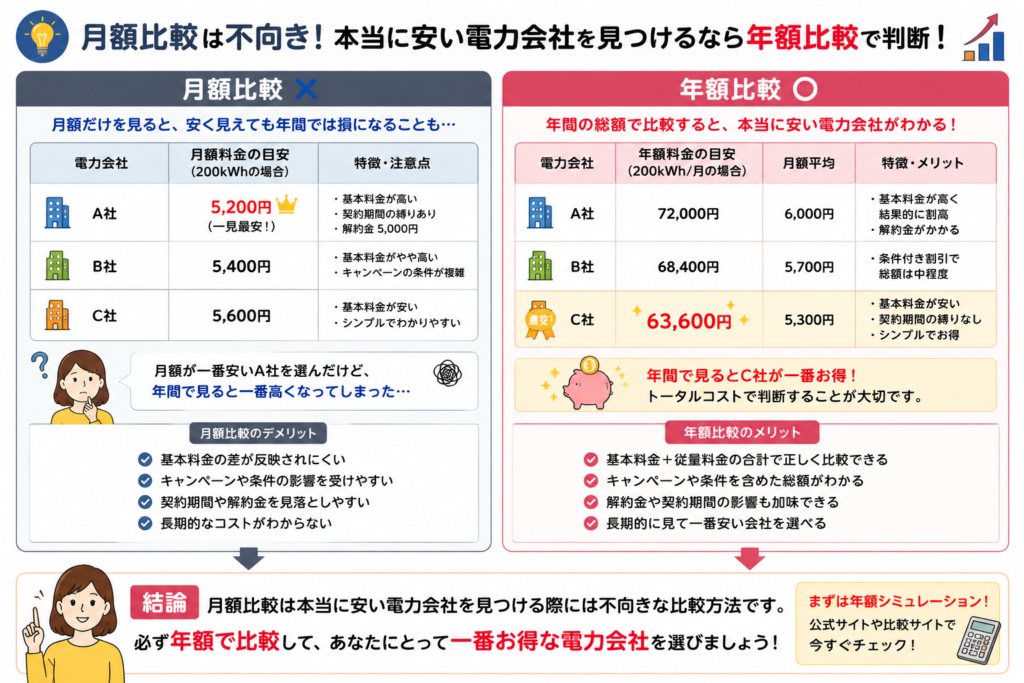 年間比較 重要