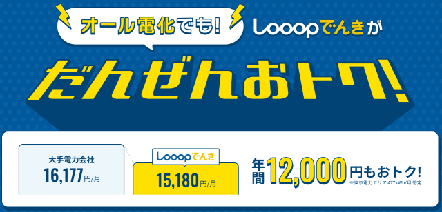 Looopでんき オール電化シミュレーション