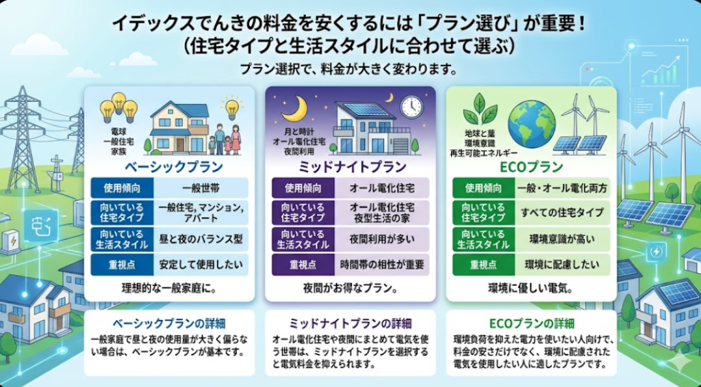 イデックスでんき 料金プラン