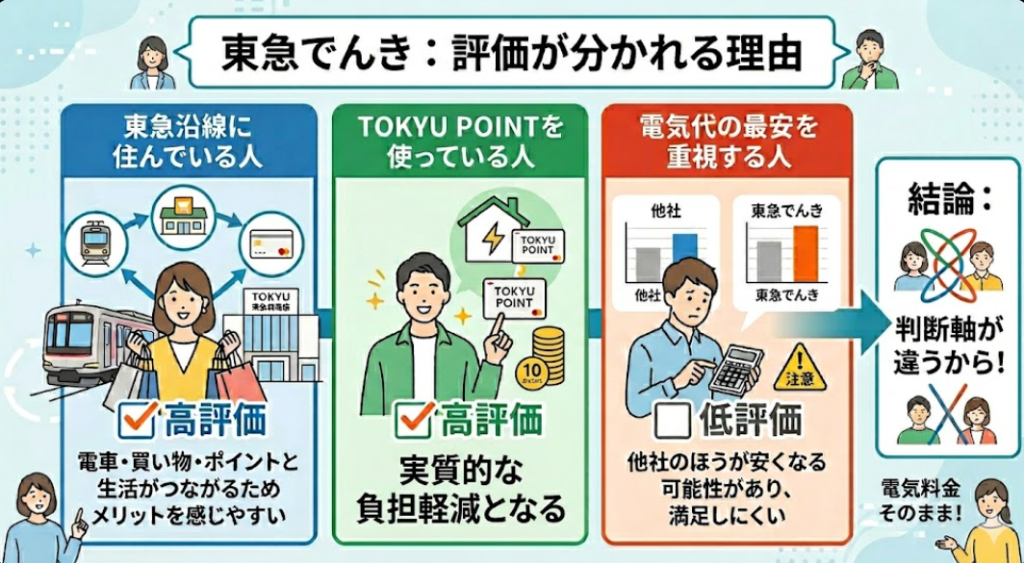 東急でんき 評価