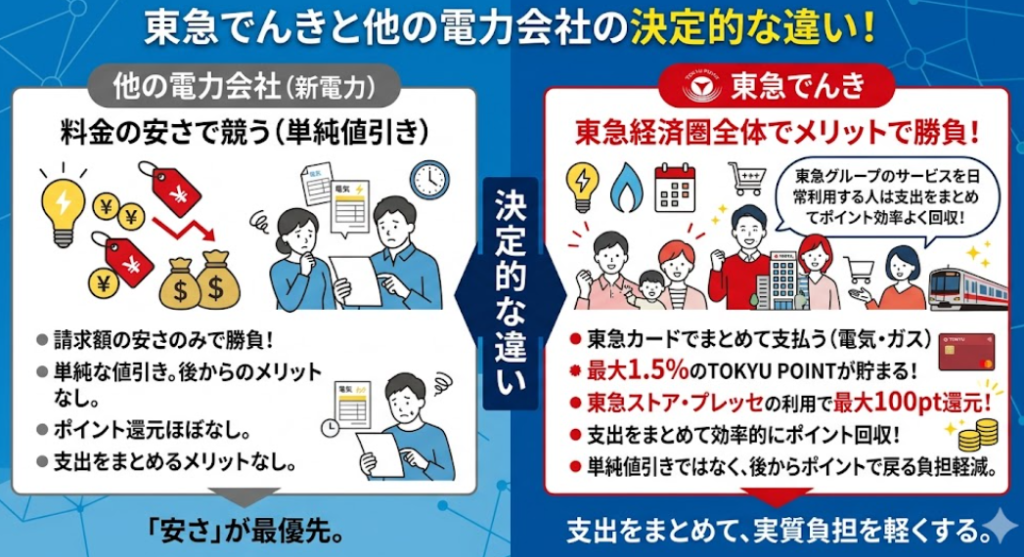 東急でんき 他社 違い
