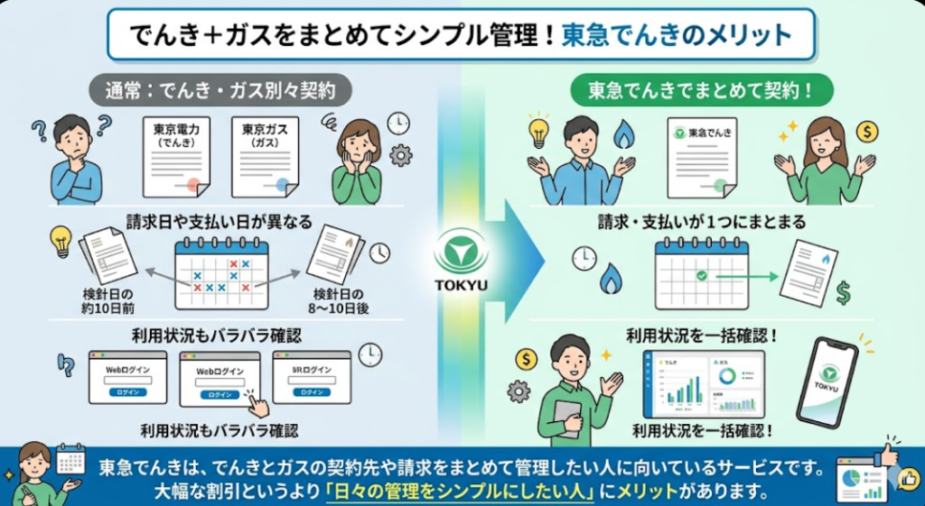 東急でんき まとめて管理