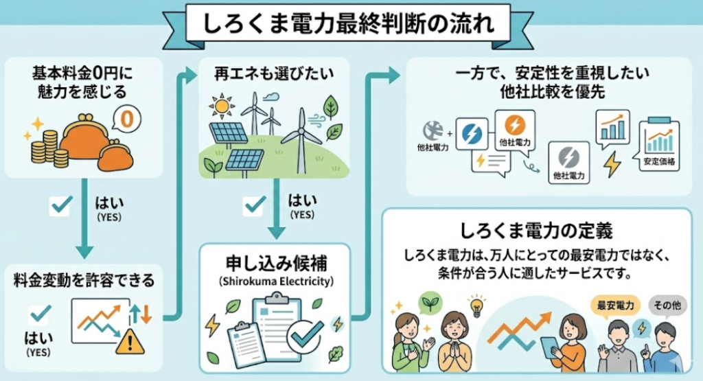 しろくま電力 分岐図