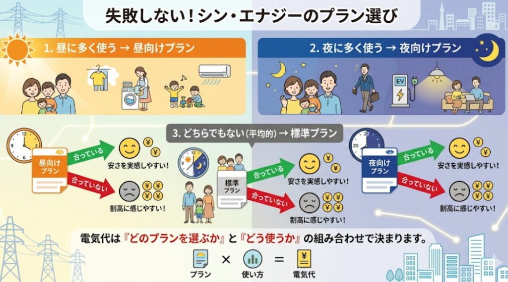 シン・エナジー プラン 分岐図