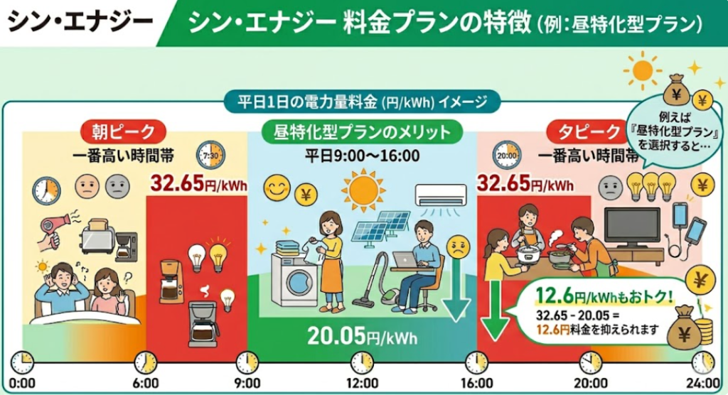 シン・エナジー 料金プランイメージ図