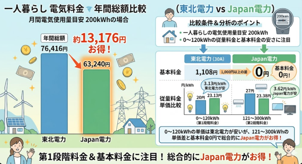 新潟県 一人暮らし 電気料金比較