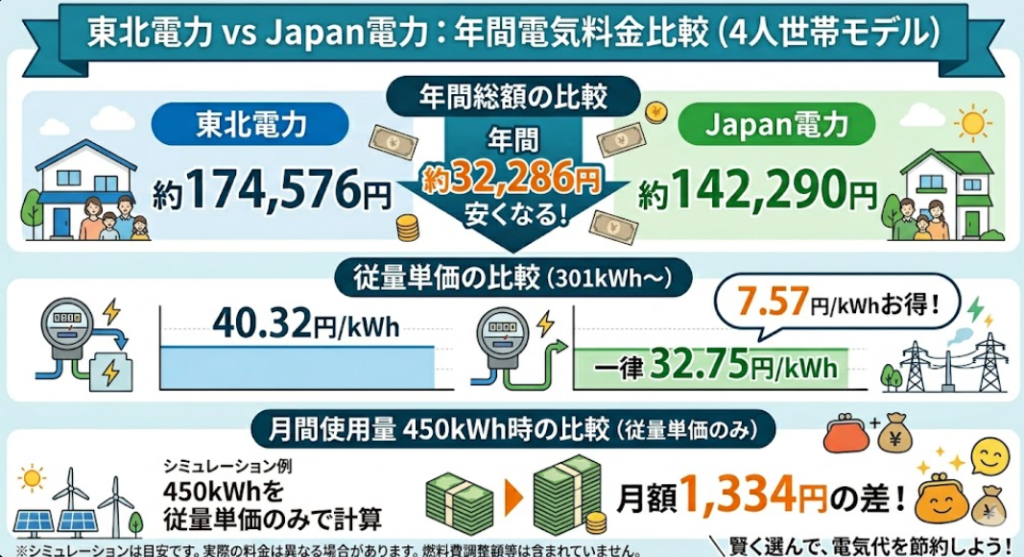 新潟県 4人暮らし以上 料金比較