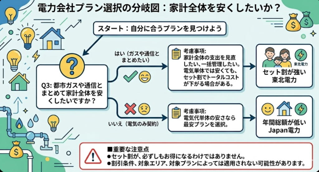 プラン選択 分岐図