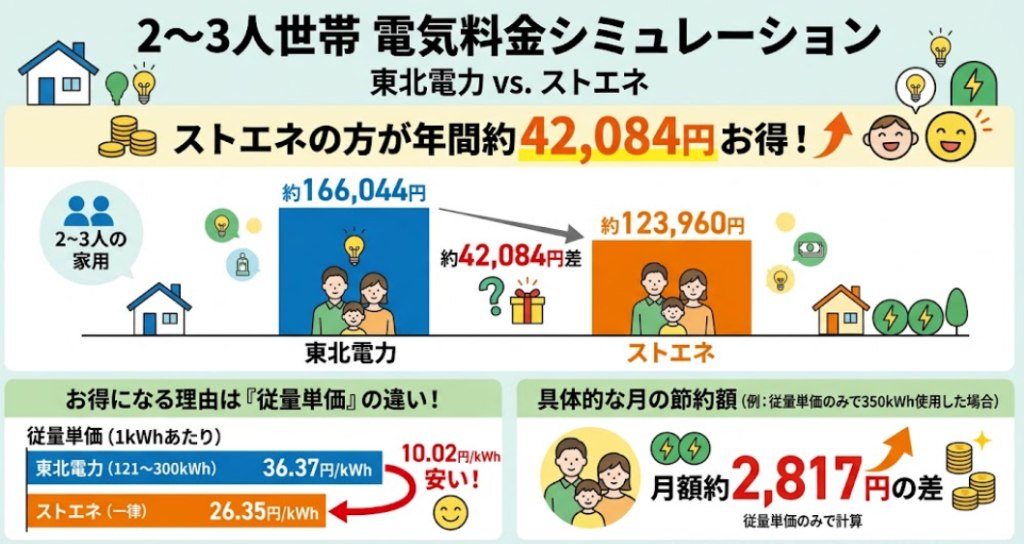ストエネ 2〜3人暮らし