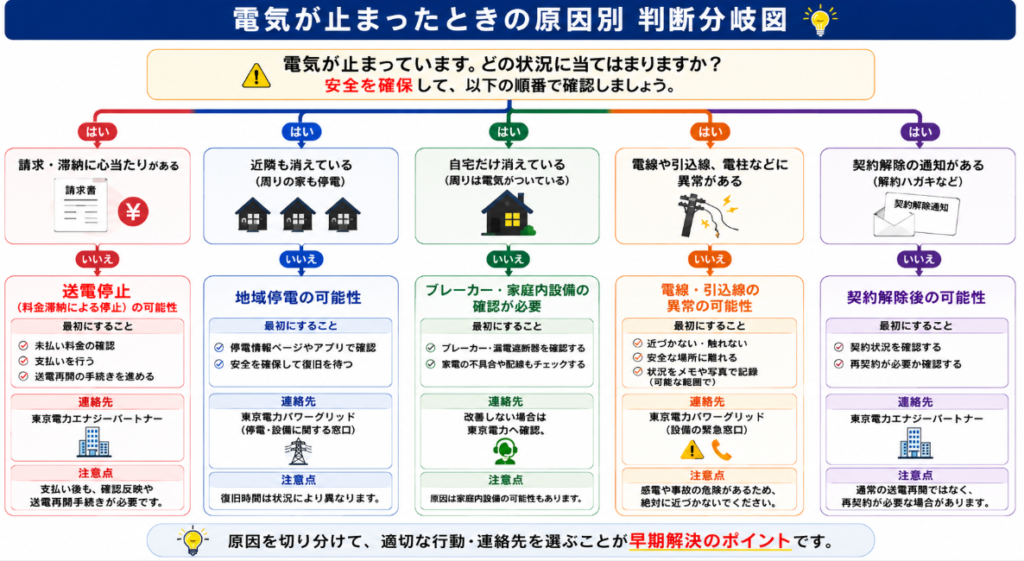 電気 止まった 分岐図