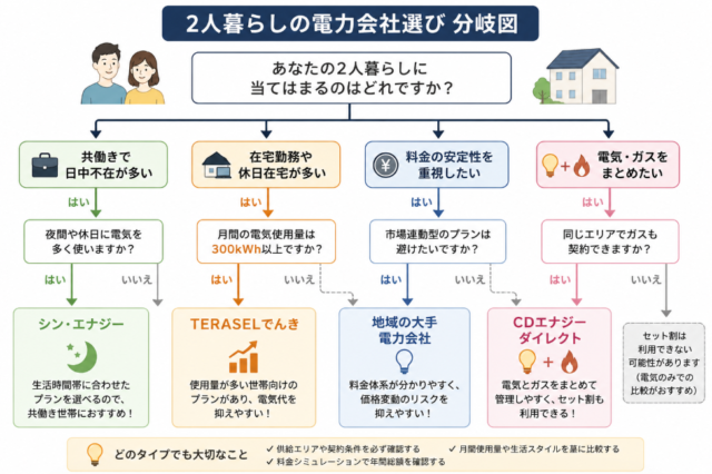 2人暮らし 分岐図