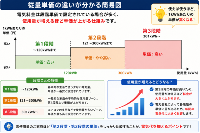 電気料金 段階料金