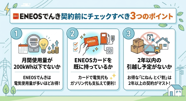 エネオスでんき 口コミで見る契約前のチェックポイント