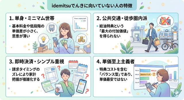 idemitsuでんき 口コミから読み解く向いていない人の特徴