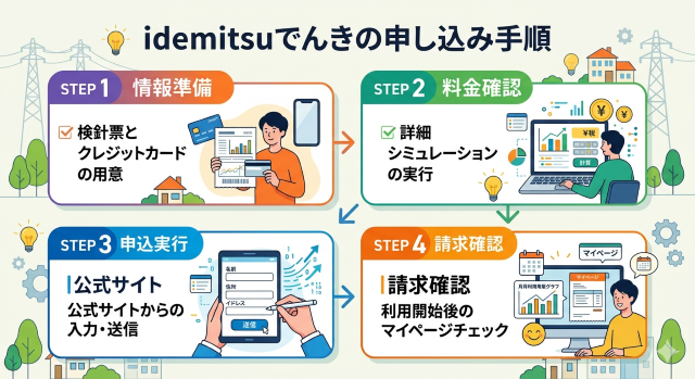 idemitsuでんき 口コミから見るidemitsuでんきの申し込み手順