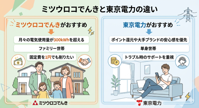 ミツウロコでんき 口コミでわかる東京電力との違い