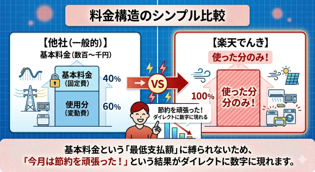 料金構造のシンプル比較