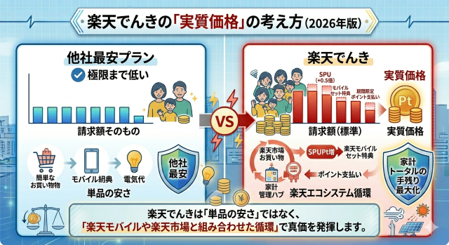 楽天でんきの「実質価格」の考え方
