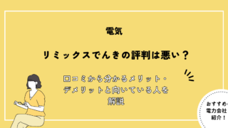 リミックスでんき 評判