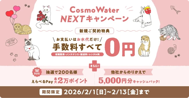 コスモウォーター新規ご契約キャンペーン
