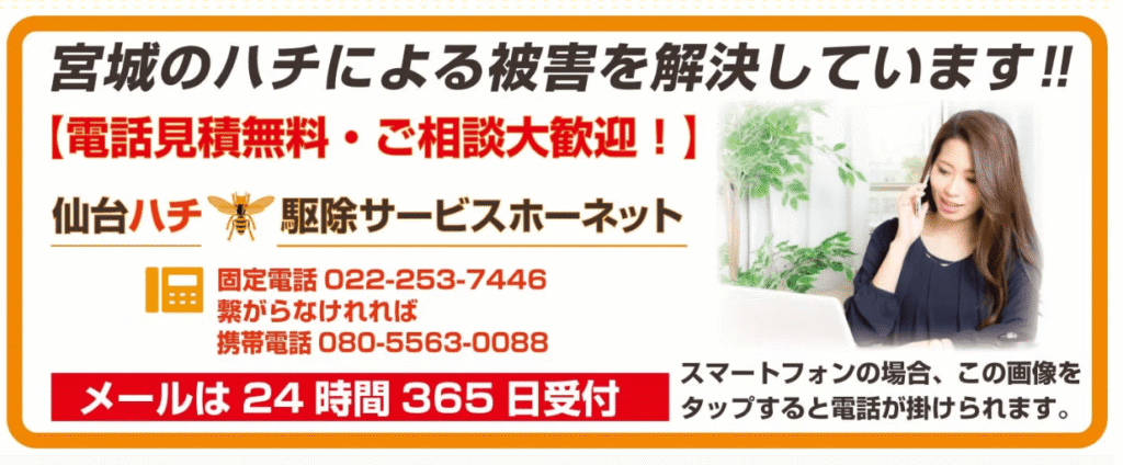 仙台ハチ駆除サービスホーネット
