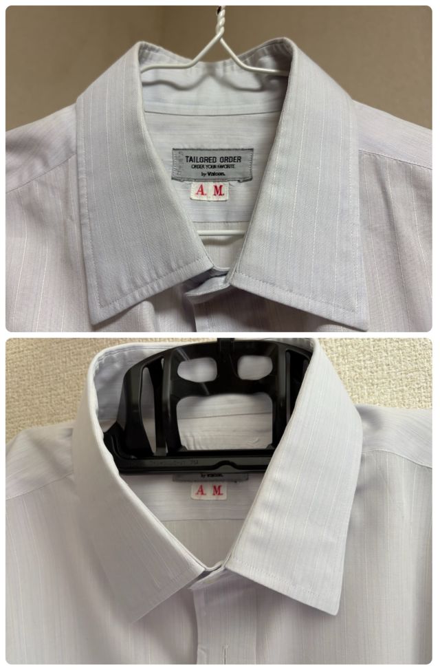 リネット ビフォーアフター シャツ襟