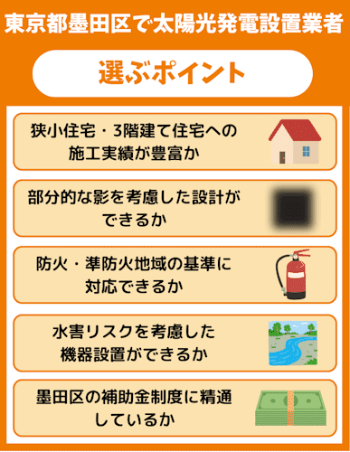 太陽光パネル,設置,墨田区,選び方