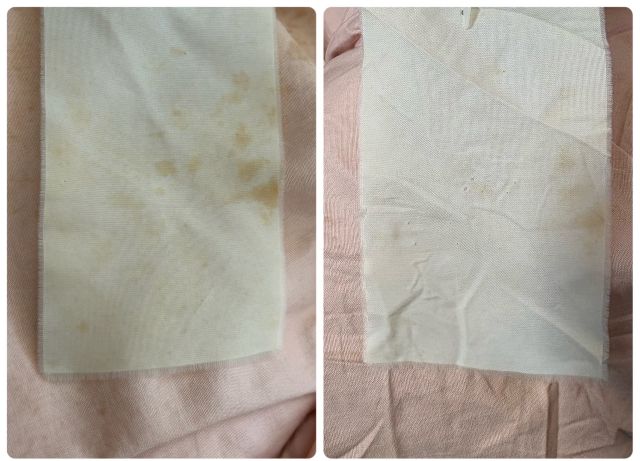 布団リネット シミ 結果