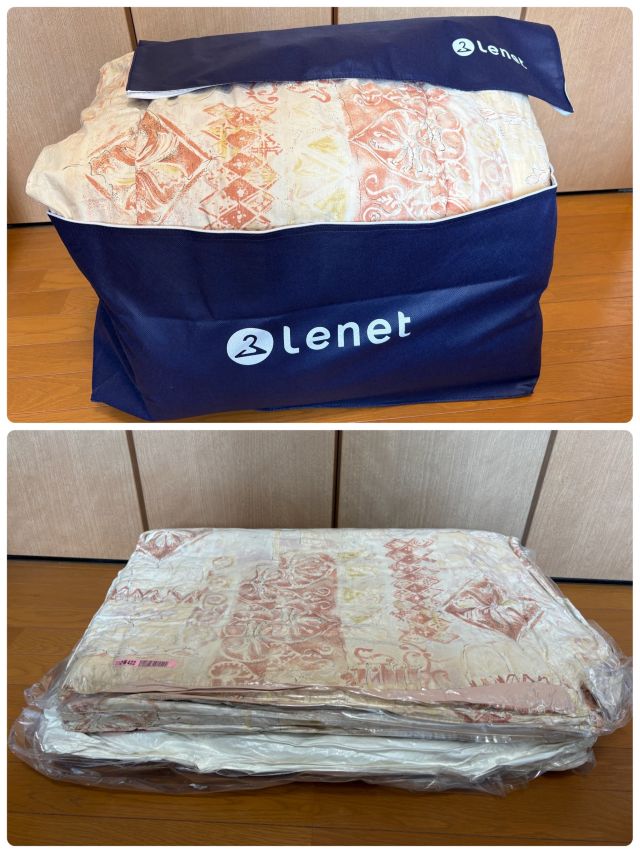 布団リネット 圧縮前後比較