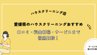 愛媛県のハウスクリーニングおすすめ