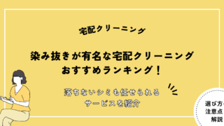 染み抜き 宅配クリーンング