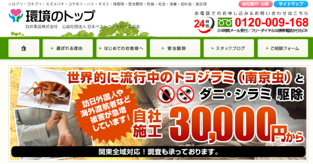 環境のトップ