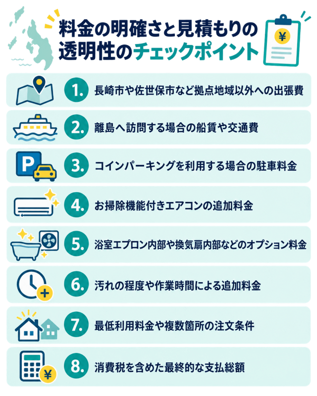 長崎の清掃見積もり透明性チェック